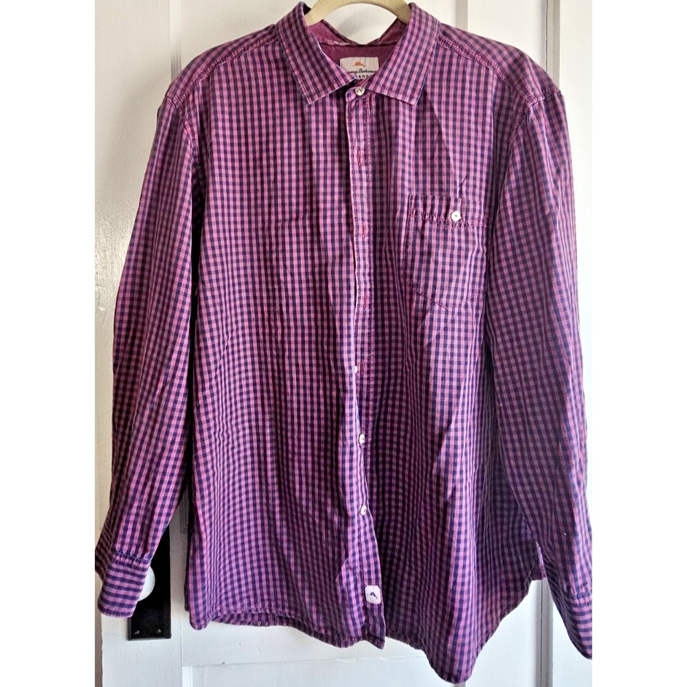 Tommy Bahama‎ JEANS  island modern fit men shirt XL Tencel cotton blend
